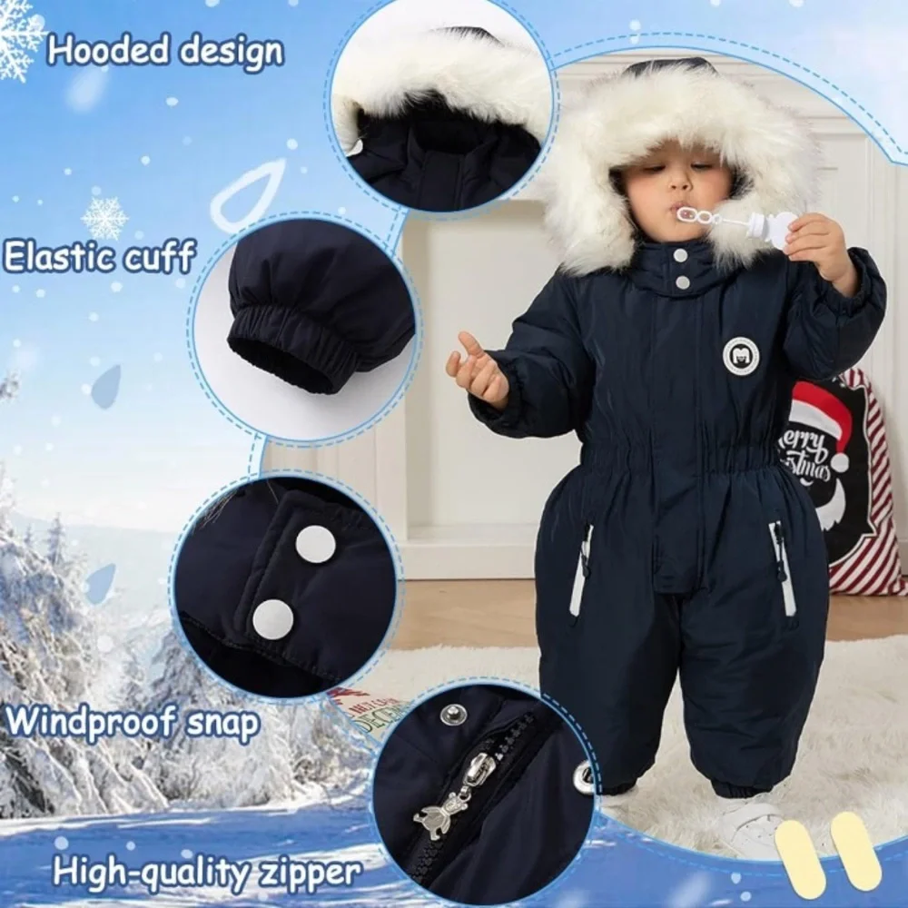 MURMURBEAR One Piece Hooded‎ Snowsuits